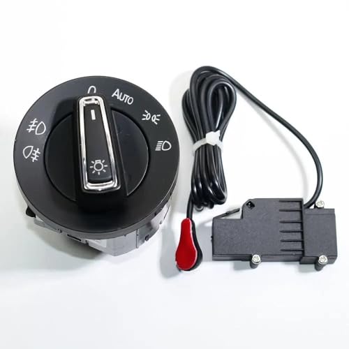 Kompatibel Mit VW Für Golf MK7 Scheinwerferschalter, Automatischer Scheinwerfer-Einstellsensor, Auto-Scheinwerferschalter, Scheinwerferschalter 5GG941431D Hauptlichtschalter von VINCTV