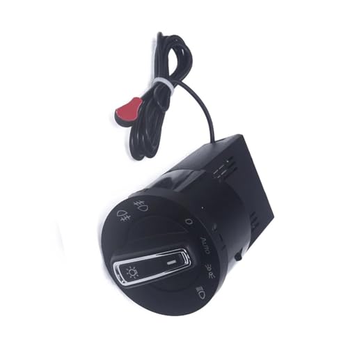 Kompatibel Mit VW Für Polo 6R 6C Für UP 2011 2012 2013 2014 2015 Auto-Scheinwerferschalter Mit Nebelscheinwerferschalter Scheinwerfer 6R0941531E Hauptlichtschalter(B) von VINCTV