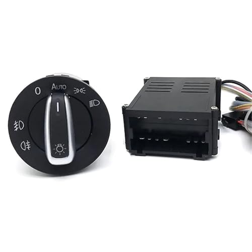 Kompatibel Mit VW Für T5 T5.1 T 6 Transporter 2003–2015, Auto-Scheinwerfer-Nebelscheinwerferschalter, Automatischer Lampensensor 1C0941531A Hauptlichtschalter Kompatibel Mit VW Für T5 T5.1 T 6 Transporter 2003–2015, Auto-Scheinwerfer-Nebelscheinwerferschalter, Automatischer Lampensensor 1C0941531A Hauptlichtschalter von VINCTV
