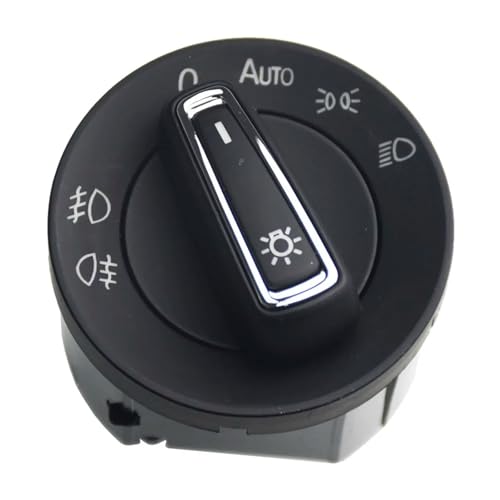 Kompatibel Mit VW Für Touran L 2016 Für Golf MK7 2013 2014 2015 2016 Chrom Auto Scheinwerfer Schalter Kopf Licht Nebel Lampe 5GG 941 431 Hauptlichtschalter(MQB) von VINCTV