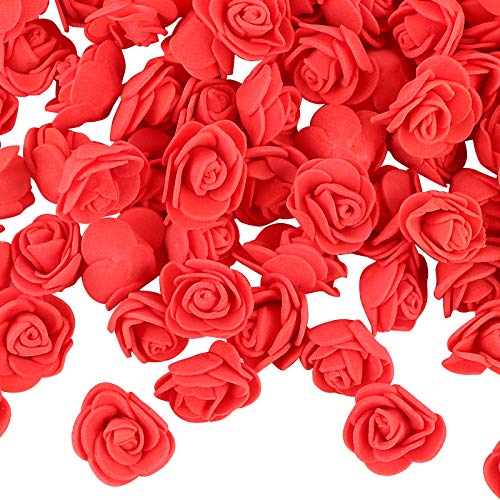 VINFUTUR 200 Stücke Schaumrosen Künstliche Rosenköpfe Mini Foamrosen Kunstrosen für DIY Rosen Bär Valentinstag Hochzeit Party Home Deko von VINFUTUR