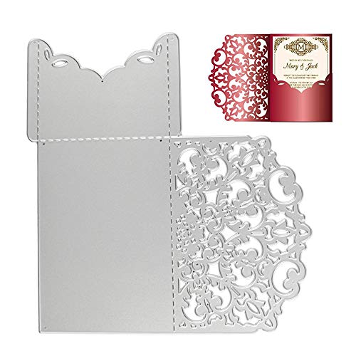 VINFUTUR Stanzschablone Grußkarte Metall Prägeschablonen Stanzmaschine Stanzformen Schneiden für DIY Hochzeitkarte Party Einladung Karten Umschlag Scrapbooking Sammelalbum Deko Blumen Cutting Dies von VINFUTUR