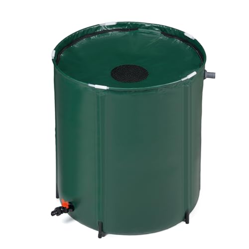 VINGLI 50 Gallonen Faltbare Regentonne Tragbarer Wasserspeicher Regenwassersammelsystem Fallrohr Wasserauffangbehälter mit Filterzapfen-Überlauf-Kit VINGLI 50 Gallonen Faltbare Regentonne Tragbarer Wasserspeicher Regenwassersammelsystem Fallrohr Wasserauffangbehälter mit Filterzapfen-Überlauf-Kit von VINGLI