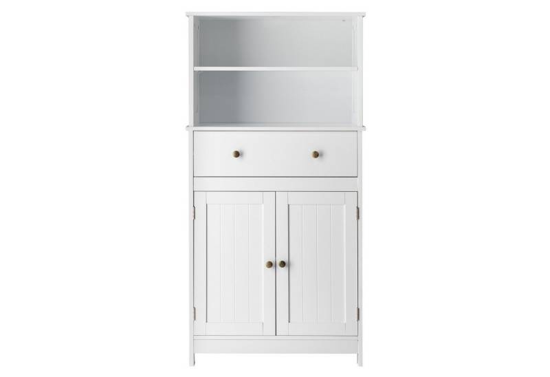 VINGLI Badkommode mit verstellbare Regal, Badezimmerschrank mit 1 Schublade, mehrzweckschrank von VINGLI