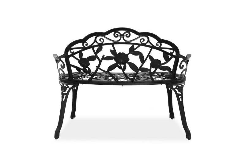 VINGLI Bank Gartenbank Metall Aluminium Rose, wetterfeste Sitzbank für 2 Sitzer von VINGLI