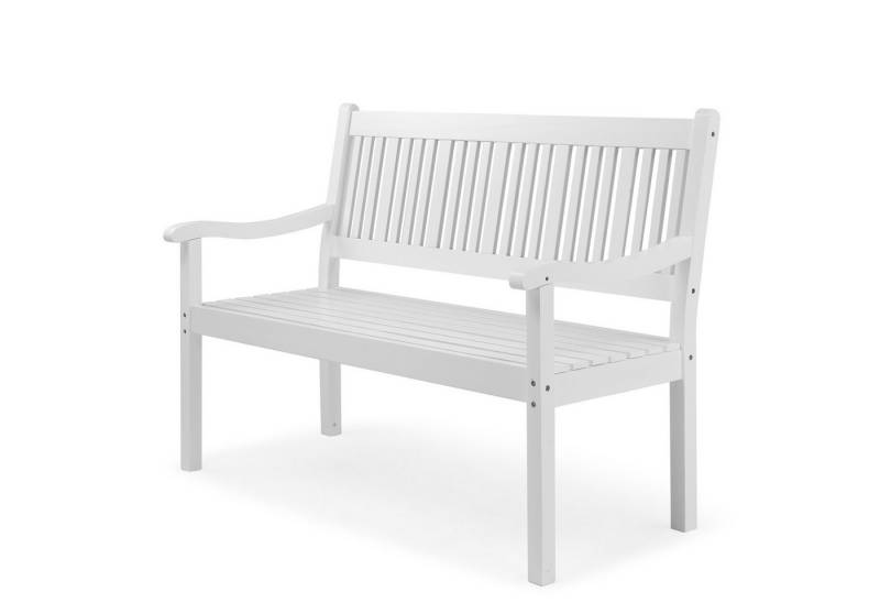 VINGLI Bank Gartenbank aus Massivholz, 2-3 Sitzer, Stabil, Wetterfest, 127 x 63 x 91 cm von VINGLI