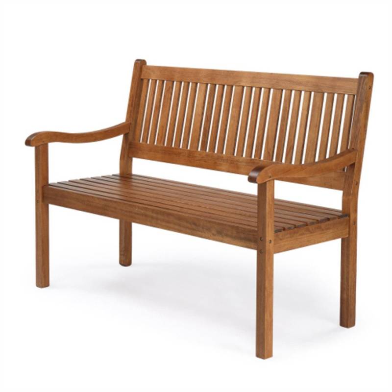 VINGLI Bank Gartenbank aus Massivholz, 2-3 Sitzer, Stabil, Wetterfest, 127 x 63 x 91 cm von VINGLI
