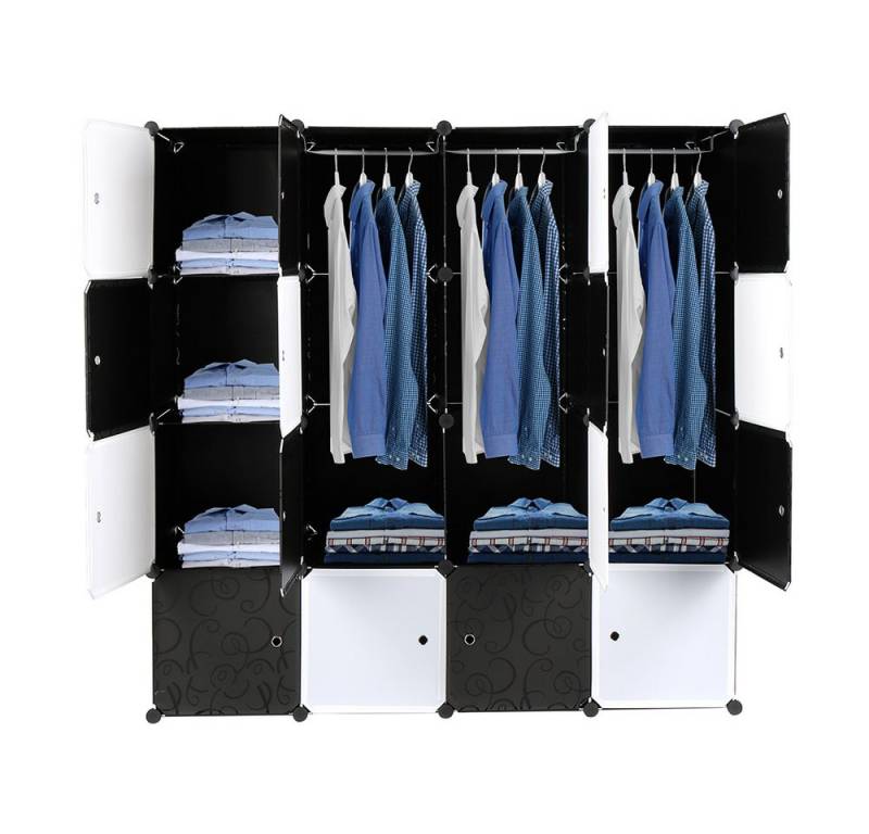 VINGLI Kleiderschrank DIY Regalsystem Steck Regal von VINGLI