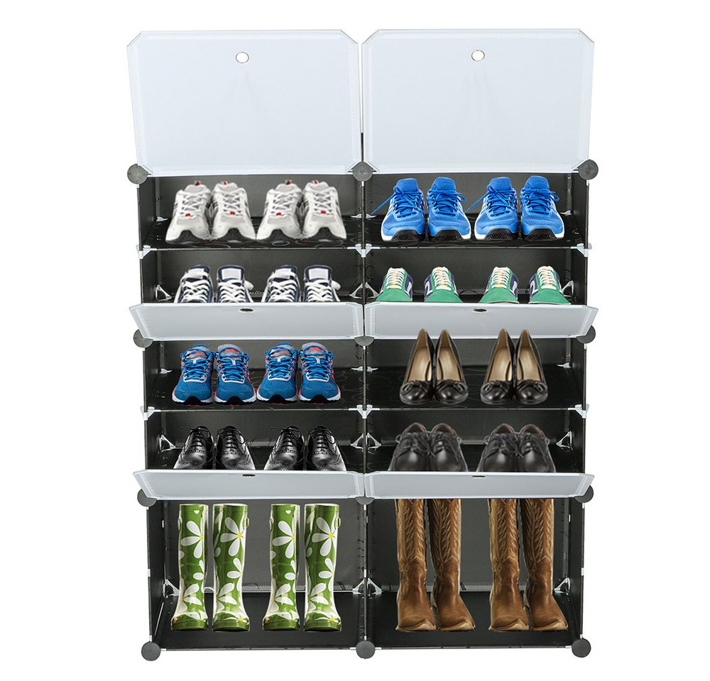 VINGLI Schuhschrank, Modulares Schuhregal mit Würfeldesign, 72*32*92cm, 20 Paar Schuhe VINGLI Schuhschrank, Modulares Schuhregal mit Würfeldesign, 72*32*92cm, 20 Paar Schuhe von VINGLI