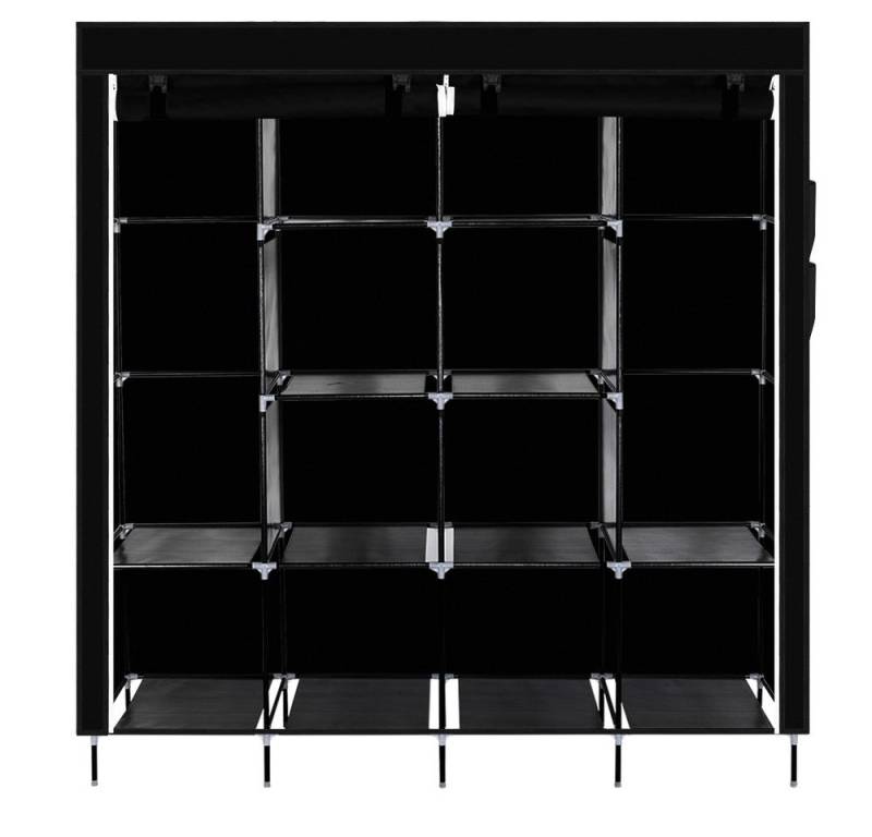 VINGLI Stoffschrank Offener Kleiderschrank Stoff, 169,5 x 45 x 181,5 cm Stoffschrank mit Kleiderstange von VINGLI