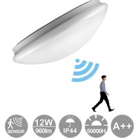 12W led Deckenleuchte Innenlampe mit Bewegungsmelder Sensor Badlampe Warmweiß von VINGO