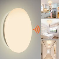 12W led Deckenleuchte mit Bewegungsmelder Küchenleuchte Wohnraumleuchte Sensor - Weiß - Vingo von VINGO