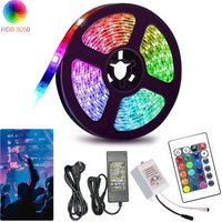 Vingo - swanew 1M led Streifen Lichtband Beleuchtung led Strip Lichterkette rgb led Stripe Band Strip Farbwechsel 30LEDs IP20 mit 24 Tasten von VINGO