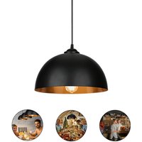 Vingo - 2x led Pendelleuchte Decken-Lampe Decke Hängelampe Industrial Beleuchtung - schwarz von VINGO