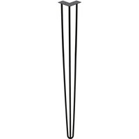 4er Hairpin Legs Austauschbare Tisch &Schrank Beine Haarnadelbeine Tischgestell 61cm, Mitte des Jahrhunderts Modern Stil mit Doppelstab Bodenschoner von VINGO