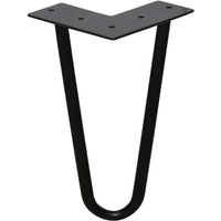 Swanew 4x Hairpin Legs Tischbeine Tischgestell Metalltischbeine Haarnadelbeine Moebelfuesse Tischkufen Haarnadelbeine schwarz 2 Stangen, von VINGO