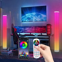 Vingo - 6W led Stehleuchte Eckleuchte bunt Stand rgb Ecklampe Deckenfluter Stehlampe - Weiß von VINGO