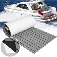 Bodenbelag Matte Deck Teppich eva Schaum Teak Yacht Selbstklebend Fußboden Deck Matte Grau 240x60cm - Grau - Vingo von VINGO