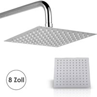 Vingo - swanew Duschkopf Kopfbrause Edelstahl Regendusche Regenbrause Wellness Brausekopf V304 20cm von VINGO