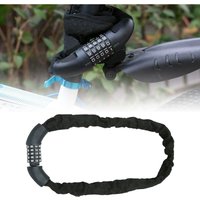 Vingo - swanew Fahrradschloß Fahrradschlösser Ketten-Schloss schwarz Zahlen Zahlenschloss Hochwertig 90cm von VINGO