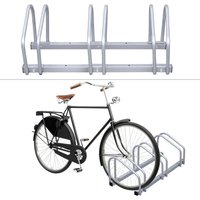 Vingo - Fahrradstaender Boden und Wandmontage, Mehrfachstaender Fahrradparker, Aufstellstaender, Silber (für 3 Fahrraeder) von VINGO