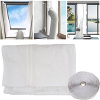 Fensterabdichtung klimaanlage 400cm window seal Reißverschluss zum Anbringen an Balkontüren Fenster Mobile Klimageräte - Vingo von VINGO