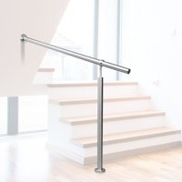 Vingo - Geländer Eingangsgeländer Edelstahl Handlauf Treppengeländer Seitliche Montage Winkel Einstellbar Wandhandlauf Montagematerial Pflegeleicht Vingo - Geländer Eingangsgeländer Edelstahl Handlauf Treppengeländer Seitliche Montage Winkel Einstellbar Wandhandlauf Montagematerial Pflegeleicht von VINGO