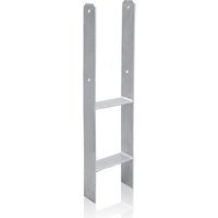 Vingo - swanew H-anker 101MM 4 Stück Pfostenträger Pfosten Feuerverzinkt Langlebig Vierkantholzpfosten für Pfosten 10x10cm von VINGO
