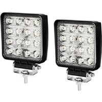 Led Arbeitsscheinwerfer 48W led Scheinwerfer Rechteck IP67 Wasserdicht 12V 24V für LKW,Offroad, suv, ATV,traktor Rückfahrscheinwerfer 2 Stück von VINGO