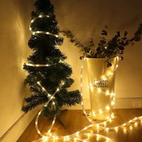 Vingo - led Lichtschlauch Innen Außen,Wasserfest Lichterschläuche,Partylicht Dekobeleuchtung Weihnachten,30m WarmWeiß - Warmweiß von VINGO
