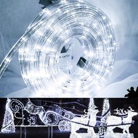 Led Lichtschlauch für Aussen Innen Lichterschlauch Lichterkette Lichtband Partylicht Dekobeleuchtung Weihnachtsbeleuchtung biły 20M - Vingo von VINGO