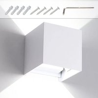 Led Wandleuchte Außen Wohnzimmer Wandlampe IP65 Treppen Keller Flur Esszimmer 12W Weiß Kaltweiß - Vingo von VINGO