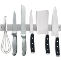 Swanew Magnetleiste 3x Küchen Messerhalter Messer blöcke Magnetleiste Werkzeughalter Edelstahl 40cm von VINGO