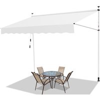 Markise Klemmmarkise Einziehbar Sonnenmarkise Sonnenschutz Balkon ohne Bohren 400x120cm von VINGO