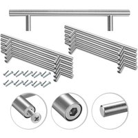 Swanew Möbelgriffe Schrankgriffe Küche Schrankgriff Bad Küchengriff Büro Türgriff 188x128x12MM 100 Stück von WOLKETON