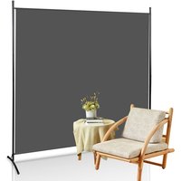 Randaco - swanew Paravent Paravants & Raumteiler Spanische Wand Zimmer Trennwand Outdoor Raumteiler Raumtrenner 1 fach Anthrazit von RANDACO