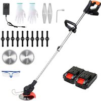 Vingo - swanew Rasentrimmer Freischneider mit 2x 21V 1.5,0Ah& Ladegerät Akku 18krpm Elektro ComfortCut von VINGO