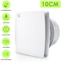 SWANEW Badlüfter 100mm Feuchtesensor Timer Ventilator Mit Rückflussleitblech Wandlüfter 100mm SWANEW Badlüfter 100mm Feuchtesensor Timer Ventilator Mit Rückflussleitblech Wandlüfter 100mm von VINGO