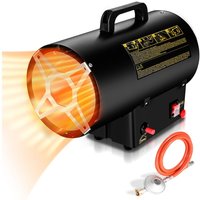SWANEW Gasheizgebläse Gasheizer Heizkanone Gasheizstrahler Bauheizer Gas Heizlüfter Heizstrahler inkl. Gasschlauch & Druckminderer Heizgebläse 15kW von VINGO