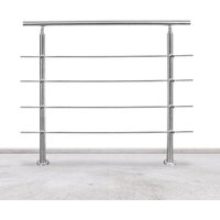 SWANEW Geländer Treppengeländer Ø 42mm Edelstahl Handlauf für Innen und Außen geeignet 120cm mit 4 Querstreben SWANEW Geländer Treppengeländer Ø 42mm Edelstahl Handlauf für Innen und Außen geeignet 120cm mit 4 Querstreben von VINGO