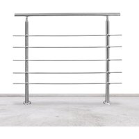 SWANEW Geländer Treppengeländer Ø 42mm Edelstahl Handlauf für Innen und Außen geeignet 150cm mit 5 Querstreben SWANEW Geländer Treppengeländer Ø 42mm Edelstahl Handlauf für Innen und Außen geeignet 150cm mit 5 Querstreben von VINGO