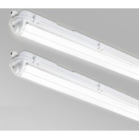 SWANEW LED Feuchtraumleuchte 60cm Keller Lamp Werkstatt Weiß Röhrenlampe Wannenleuchte KaltWeiß von VINGO