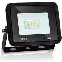 SWANEW LED Fluter Flutlicht Strahler Baustrahler Außen Lampe IP65 10W 1X Kaltweiß Scheinwerfer von VINGO