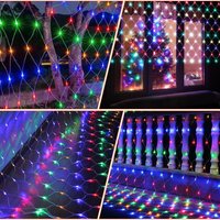 Swanew led Lichternetz Deko Lichtervorhang Lichterkette Hochzeit Lichterketten Fenster Beleuchtung 8 Modi IP44 für Weihnachten Party Außen Innen rgb Swanew led Lichternetz Deko Lichtervorhang Lichterkette Hochzeit Lichterketten Fenster Beleuchtung 8 Modi IP44 für Weihnachten Party Außen Innen rgb von VINGO