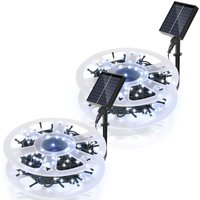 SWANEW Solar Lichterkette Lichtschlauch LED Lichterkette LED Lichtervorhang Party Garten Innen Außen Deko Weihnachtsbeleuchtung 50M 500LEDs Kaltweiß von VINGO