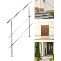 SWANEW Treppengeländer 120cm 3 Querstreben Edelstahl Geländer und Handläufe Balkongeländer Aufmontage Treppe Brüstung Balkon Pflegeleicht Innen und SWANEW Treppengeländer 120cm 3 Querstreben Edelstahl Geländer und Handläufe Balkongeländer Aufmontage Treppe Brüstung Balkon Pflegeleicht Innen und von VINGO
