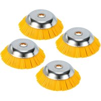 SWANEW Unkrautbürste 4er Nylon 25,4x200mm Freischneideraufsatz Nylonbürste Für Stihl Motorsense Freischneider 8 Zoll von VINGO