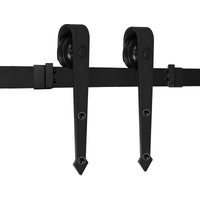 Vingo - Schiebetürsystem Schiebetürbeschlag Set Schiebetür Schiebetürrolle—Arrow—363cm von VINGO