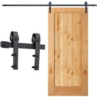 Vingo - Schiebetürsystem Schiebetürbeschlag Set Schiebetür Schiebetürrolle—Stripes—152cm von VINGO