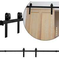 Vingo - Schiebetürsystem Schiebetürbeschlag Set Schiebetür Schiebetürrolle—Stripes—200cm von VINGO